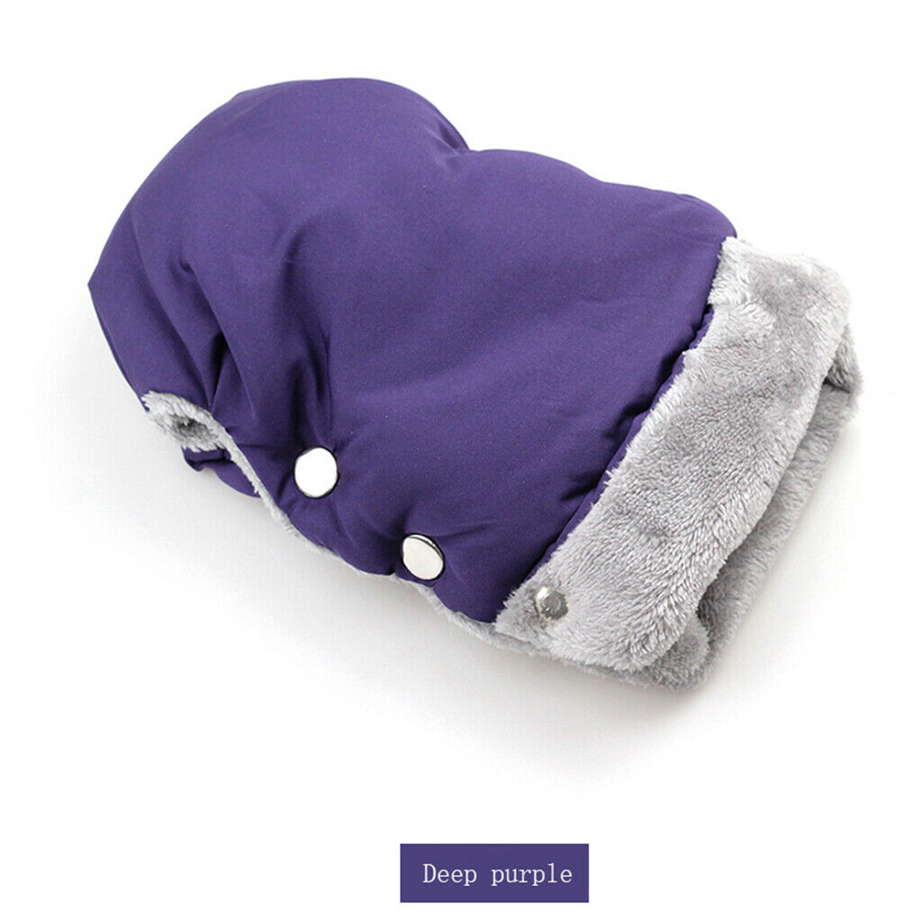 Lots 2 Baby Pushchair Gloves Warm Anti-Freeze Hand Gloves For Women Purple