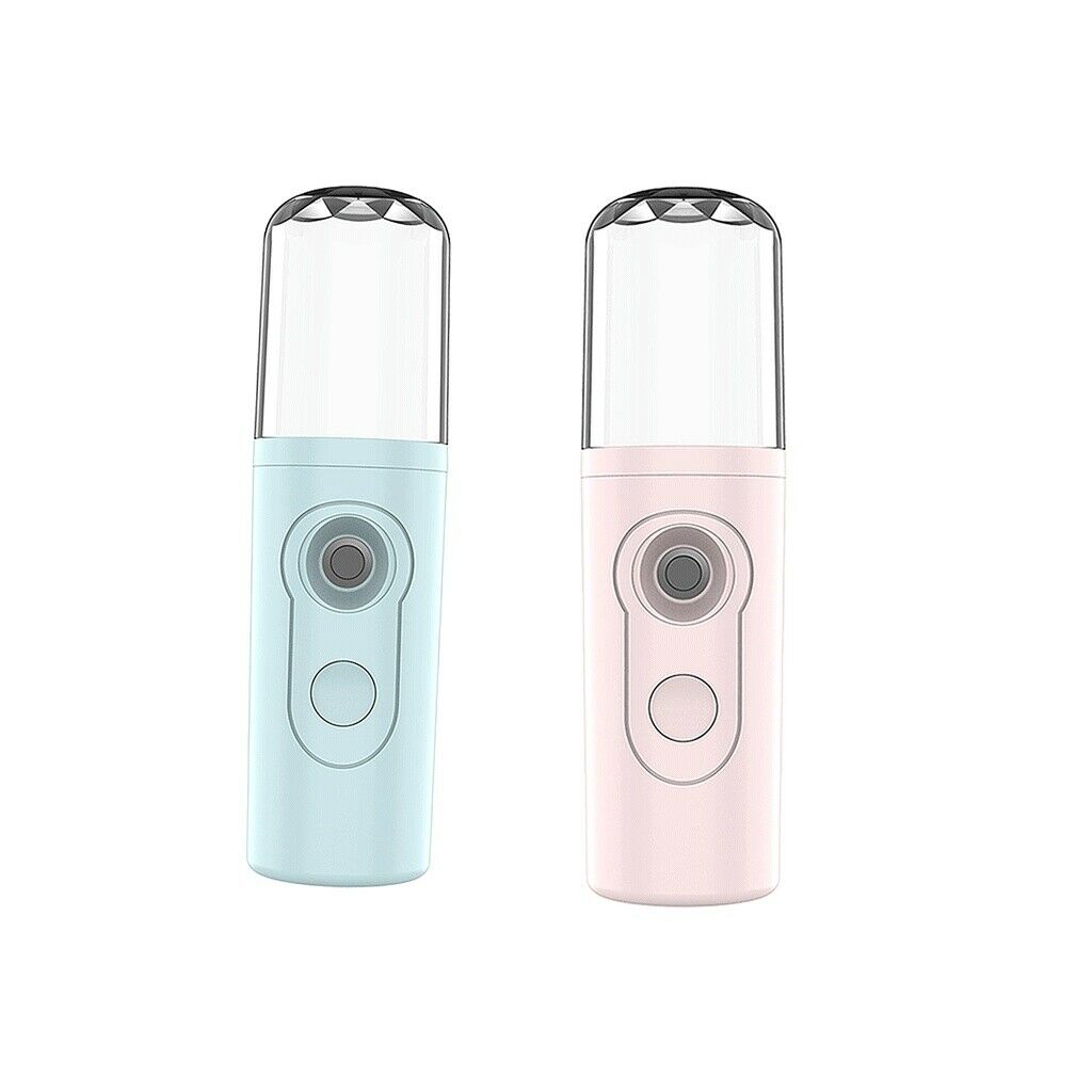 2Pcs Portable Facial Humidifier Spa Mist Face Sprayer Mister Salon Skin Care