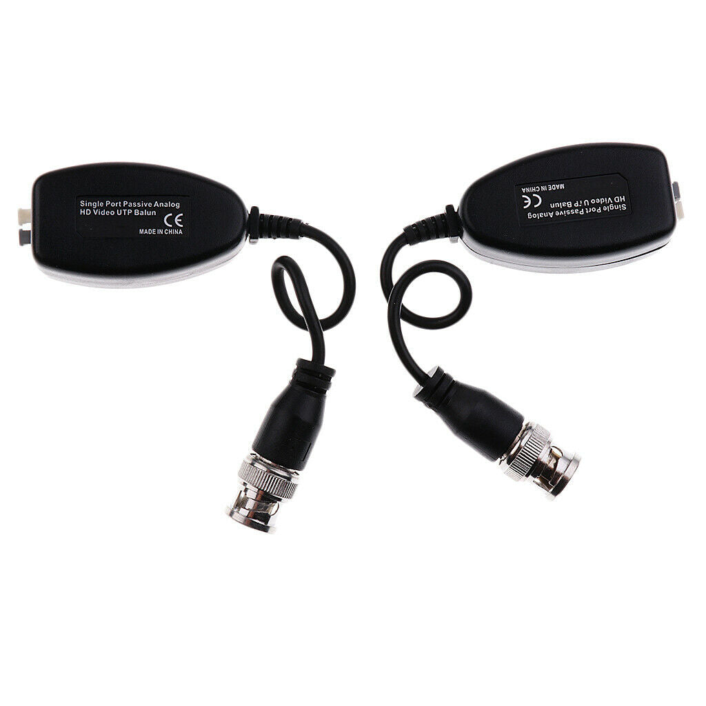 2Pcs Single Port Passive Analog HD Video UTP Balun for HD-CVI/TVI/AHD Camera