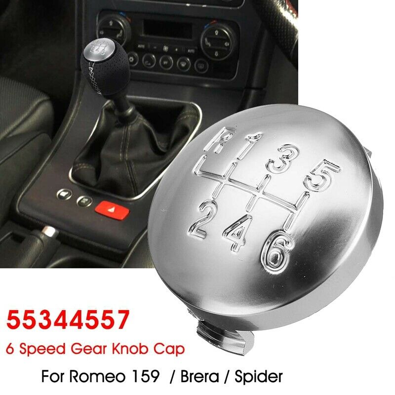 6 Speed Matte Gear Shift Knob Cap Cover Shifter Lever Case Cover for Alfa RomeF8