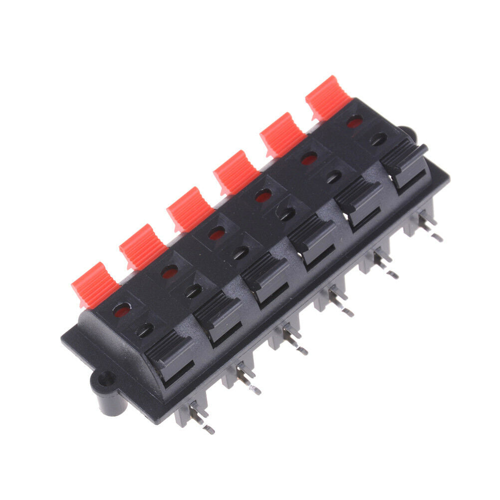 12 Way 2 Row Push Release Connector Plate Stereo Speaker Terminal Strip Bloc.DD