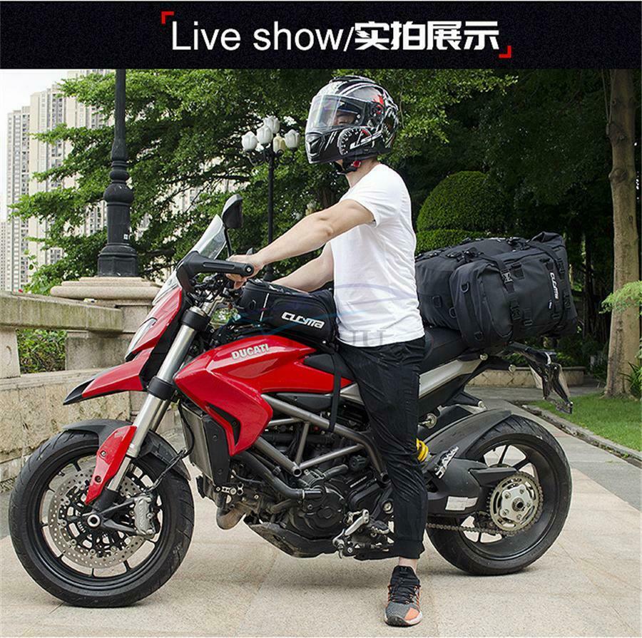 1PCS 10L 30 * 20 * 12CM Universal Motorcycle Back Seat Storage Backpack Black