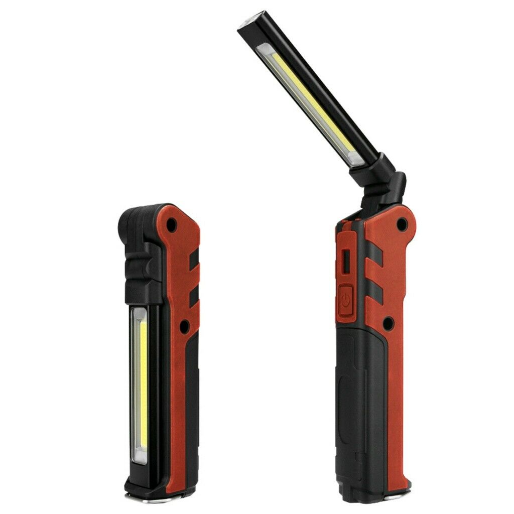 LED COB Work Light Mechanic Work Shop Inspection Lamp Hand Torch Fishing Hiking