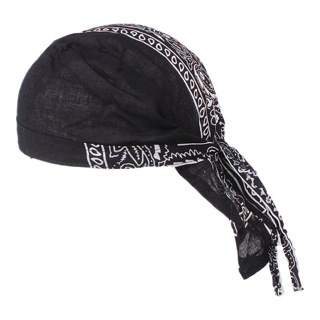 2 Pieces Men's Turban Hat Chemo Cancer   Durag Beanie Hat Head Scarf Cover