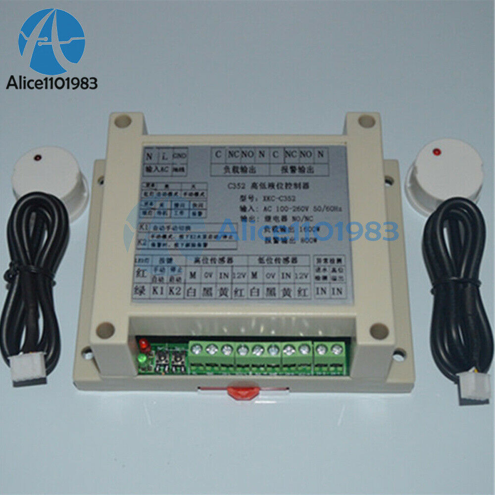 XKC-C352-2P Automatic High and Low Liquid Level Sensor Controller Non-Contact