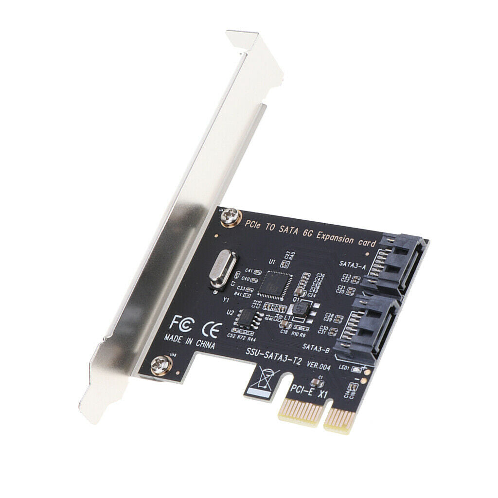 2 Ports SATA 6G PCI Express Controller Card PCI-e to SATA III Converter