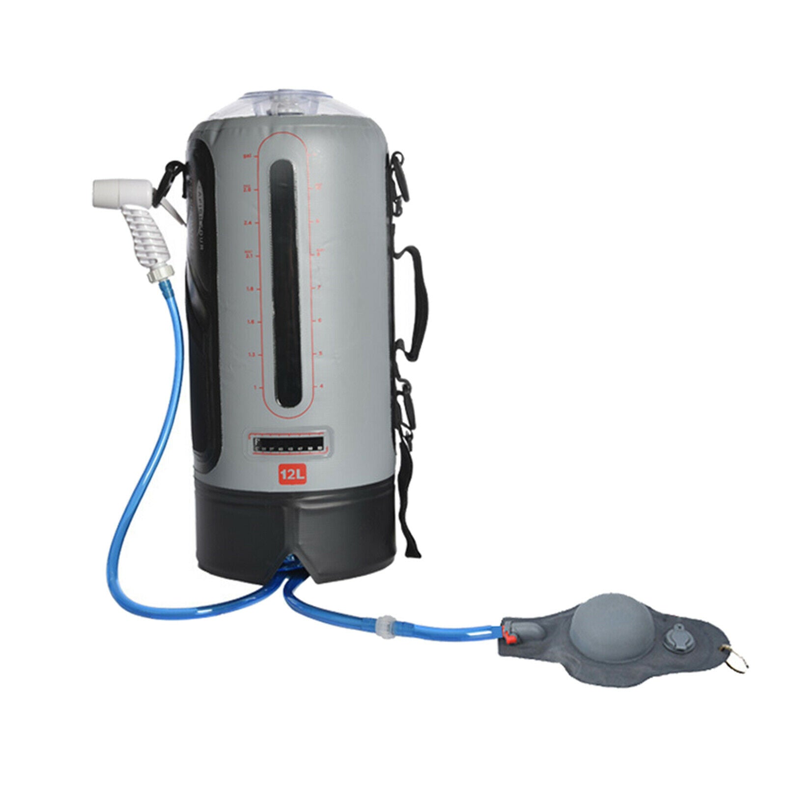 Outdoor Camping Portable Shower Foldable Solar Sun Heated Water Bag 12L