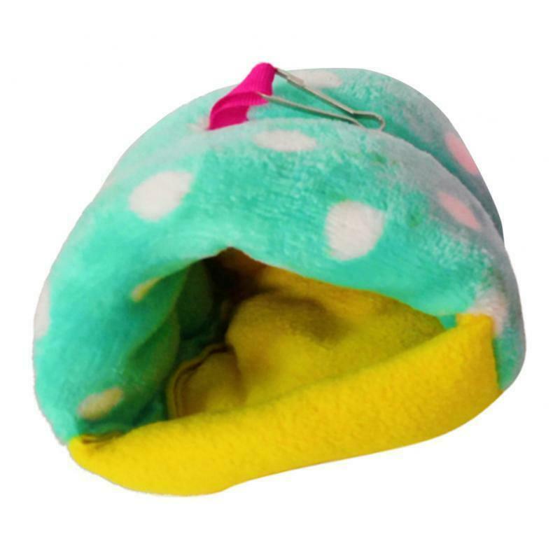 2-pack Guinea-Pigs Hamster Bed House Hut Sleep Tube Hanging Cage Cave Warm