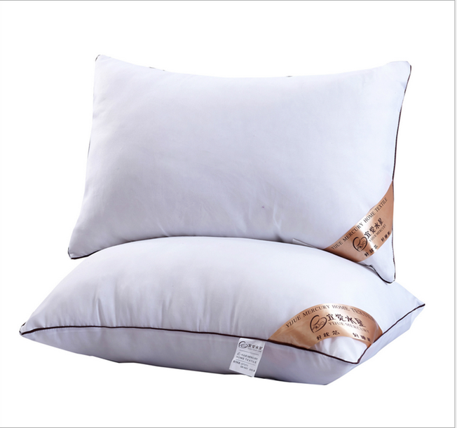 1pcs Feather Silk UltraSoft Pillows Star Hotel Pillow Cushion Sleep Care 48*74cm