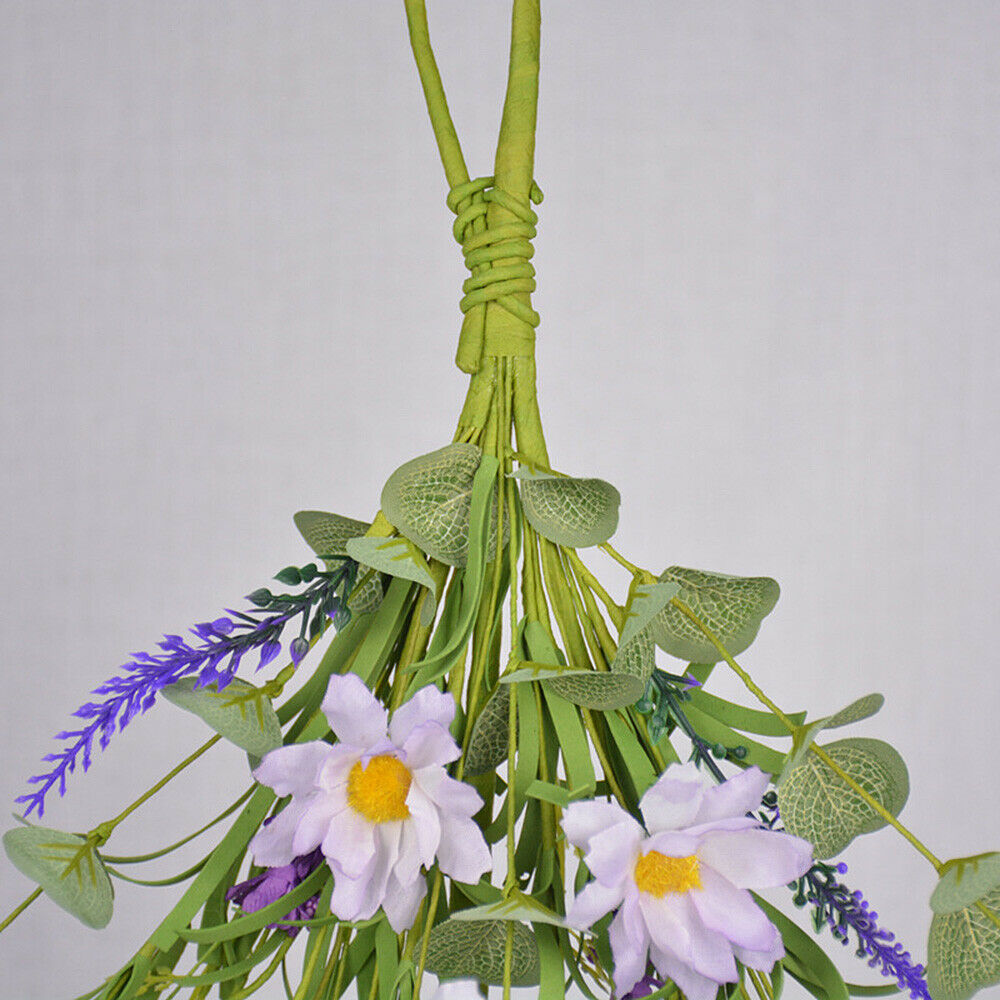 Artificial Daisy Flower Hanging Floral Wreath for Wedding Arch Front Door Decor