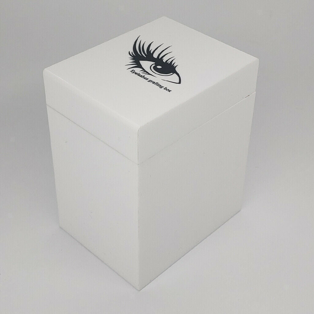 False Eyelashes Display Case Dustproof Durable Eyelash Extension Box White