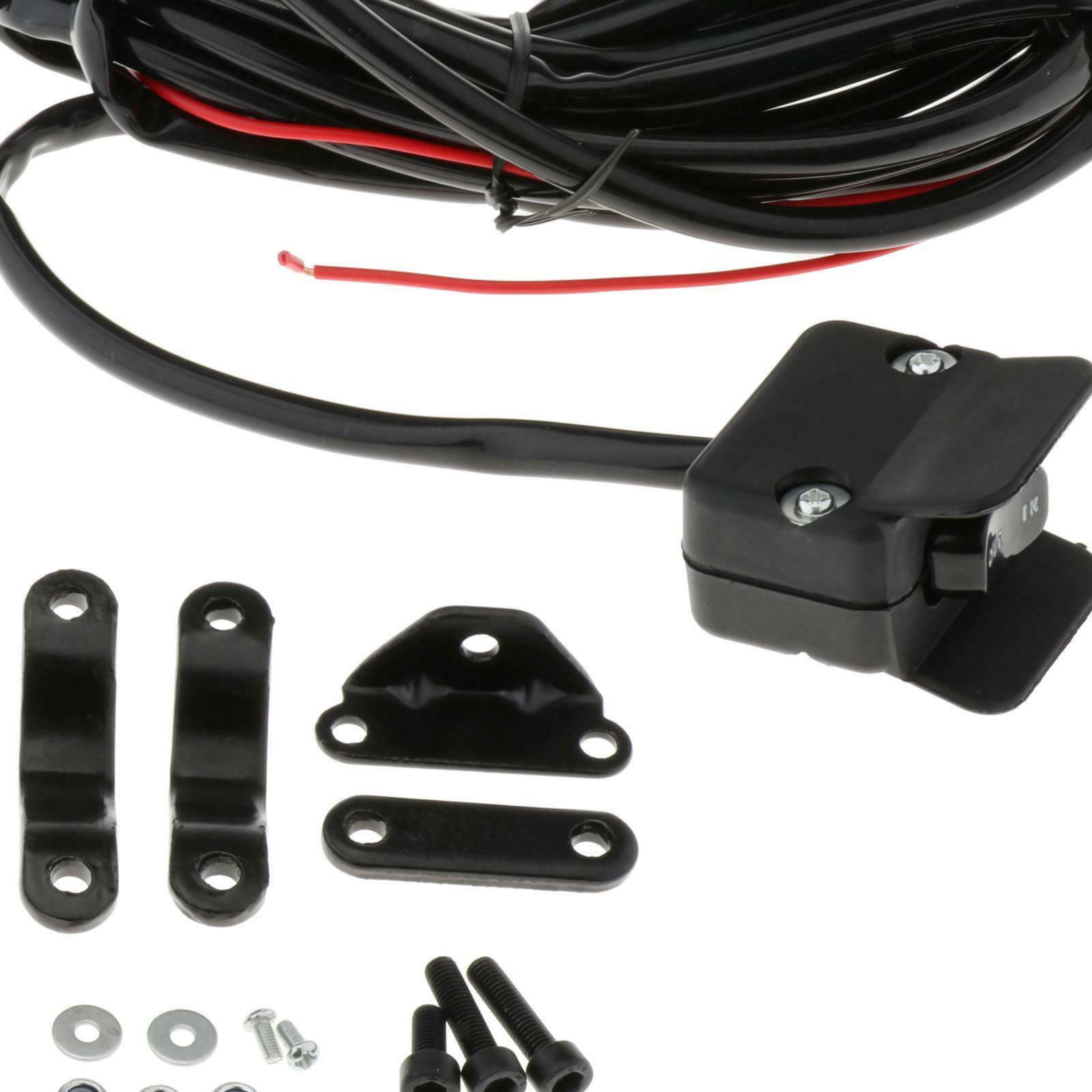 10 ft 12V Winch Rocker Thumb Switch Connectors with Mounting Bracket for ATV