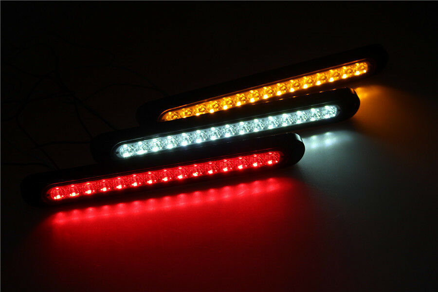 Red Waterproof Car Trailer Truck Ultra-slimline LED Strip Tail Brake Signal Lamp