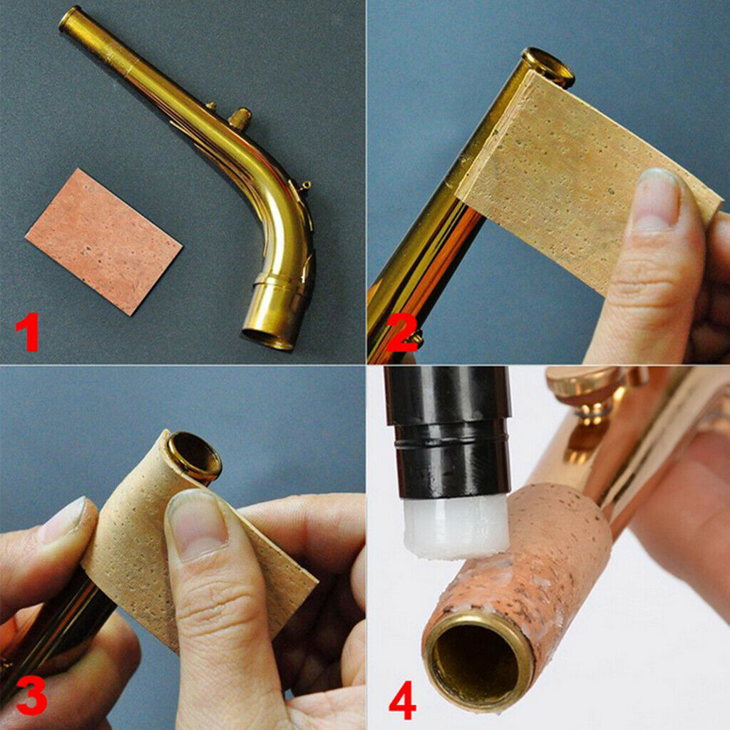3x Liege for Saxo Mouthpiece Self-adhesive Cork Squares for Soprano Saxophone