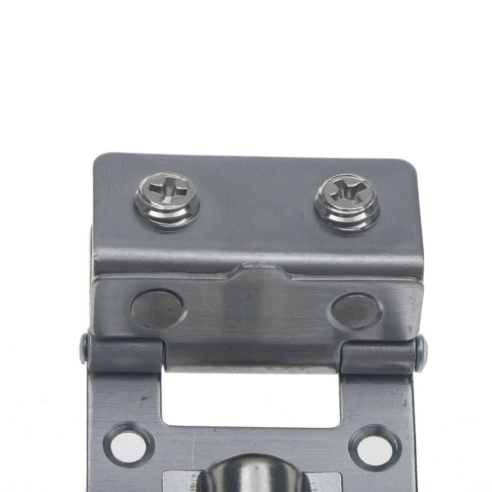 Stainless Double Clamp Shower Hinges 180 Degree Glass Door Cabinet Kitche.l8