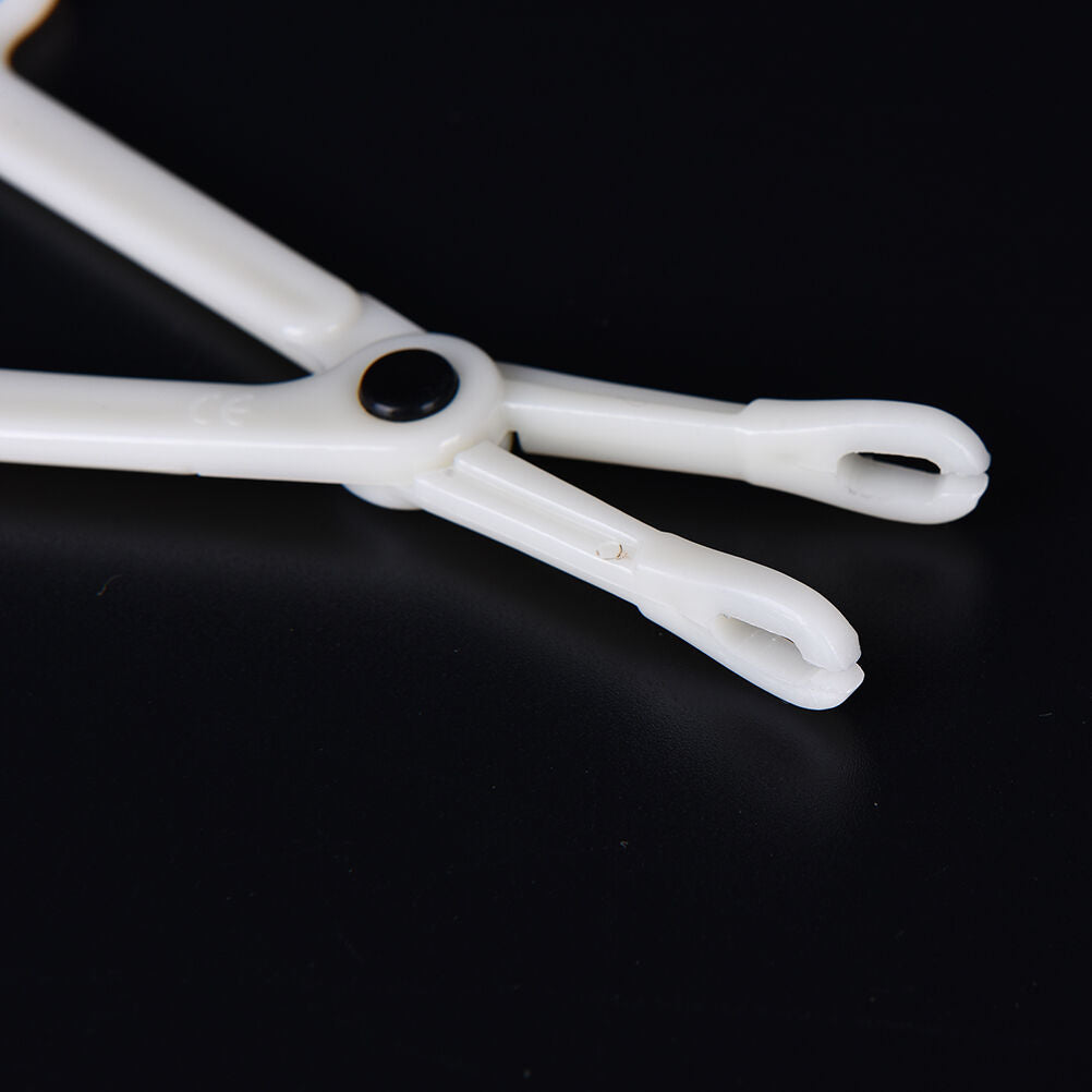 1pcs Piercing Supplies Tool Clamp Disposable Plastic Slotted Round Forcep.l8