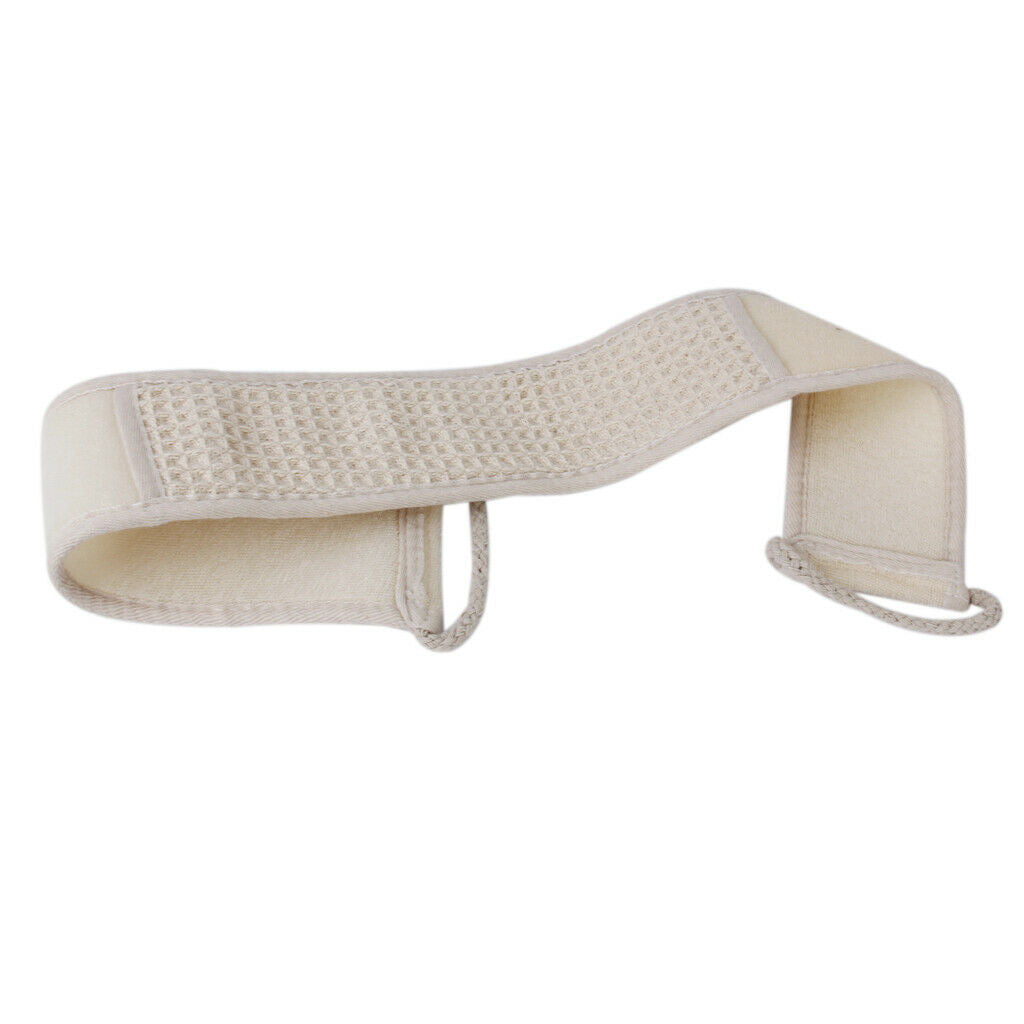 Bath Terry Fabric Back Strap Shower Sponge Washer Towel