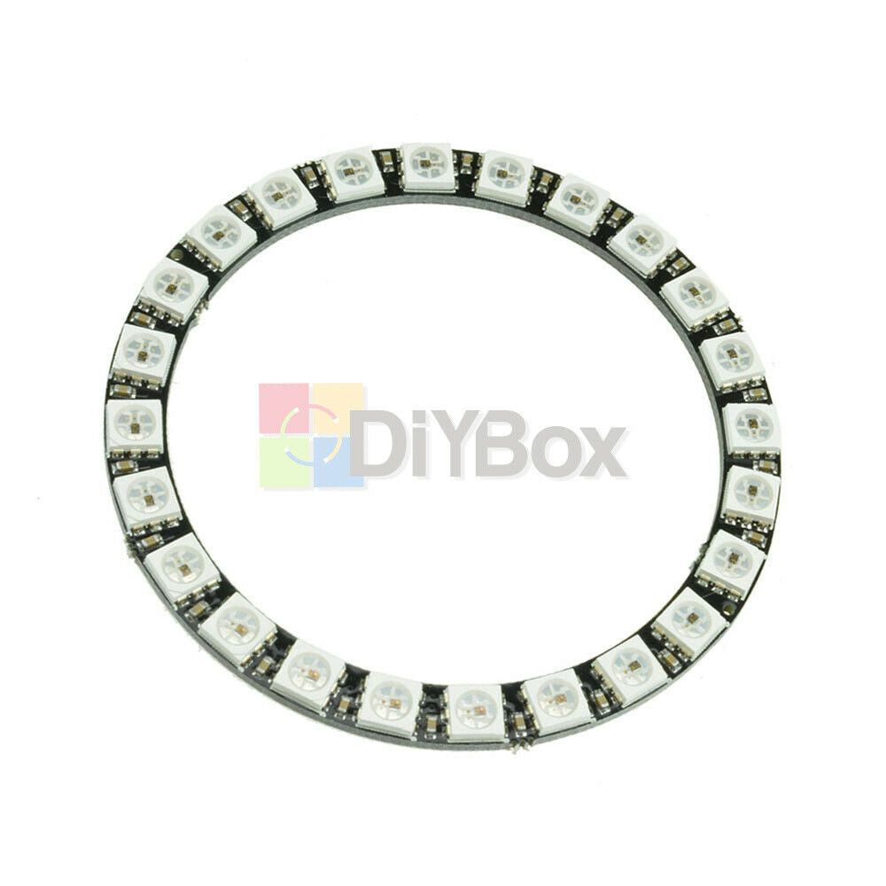Fit For Arduino WS2812B 5050 RGB LED Ring 24Bit RGB LED + Integrated Drivers