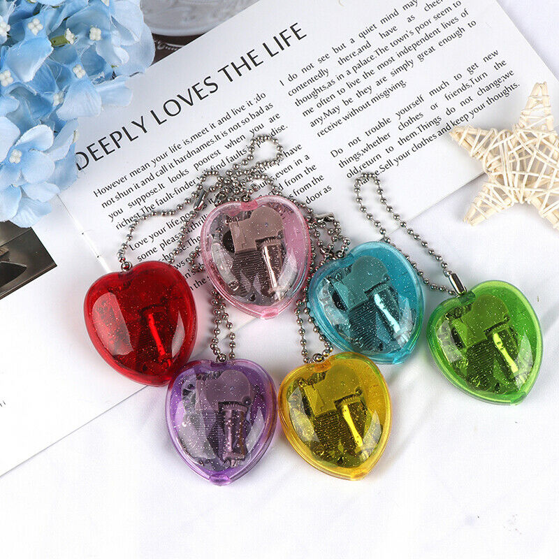 Creative Mini Acrylic Heart-Shaped Musical Box Music Box The Sky Music Tune FDBD