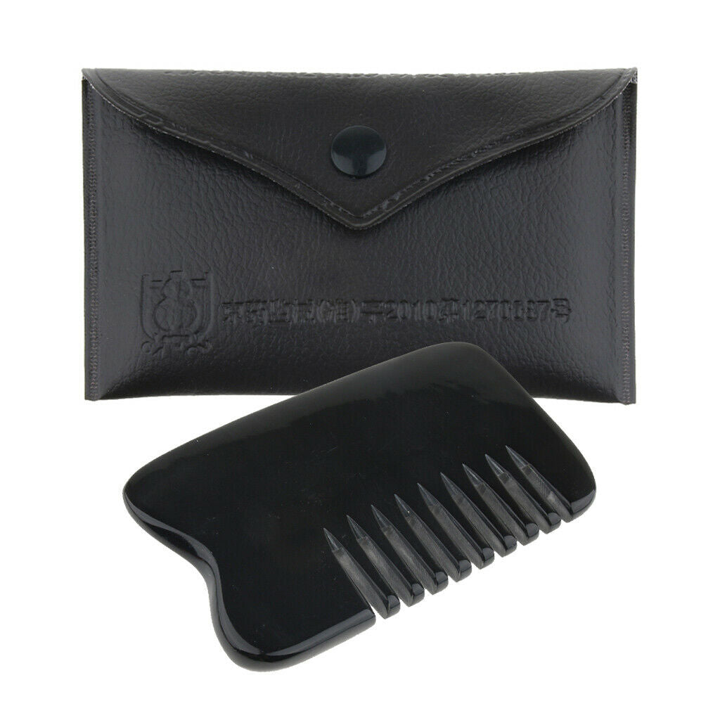 Portable Eight-Tooth Hair Comb  Guasha Scraping Tool Body Massage Comb