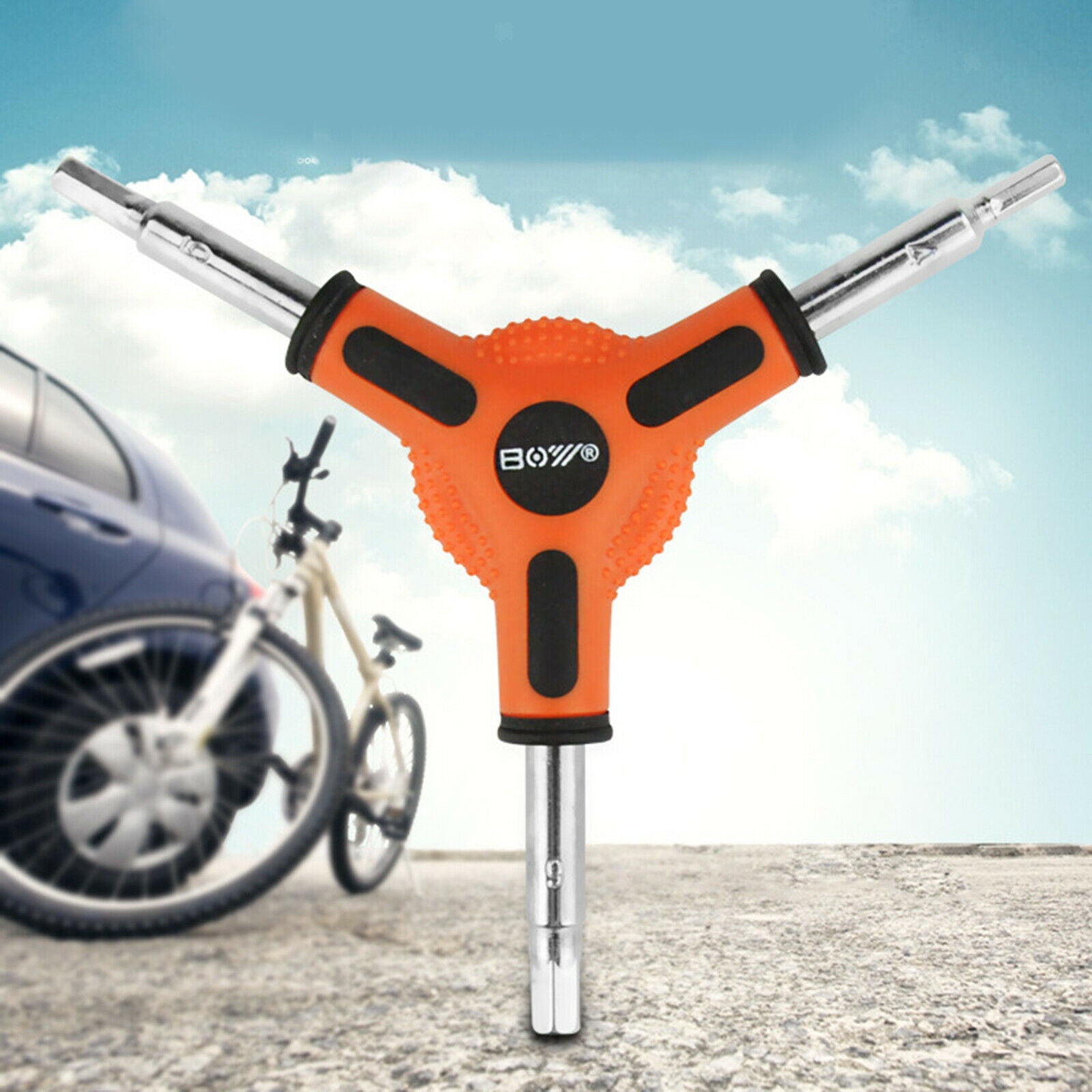 Size 4 5 6mm Bike Bicycle Hex Wrench Torque Spanner Repair Tool Allen Wrench