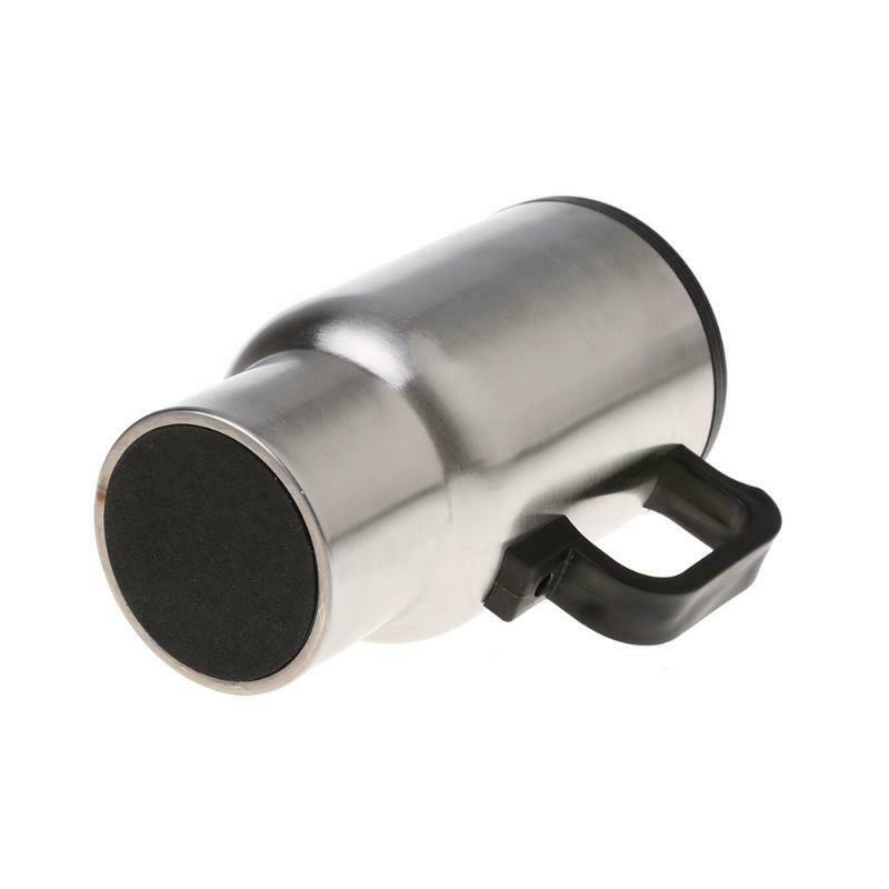 12V Car Heating Cup Stainless Steel Travel Electric Kettle Insulated Heated Mug