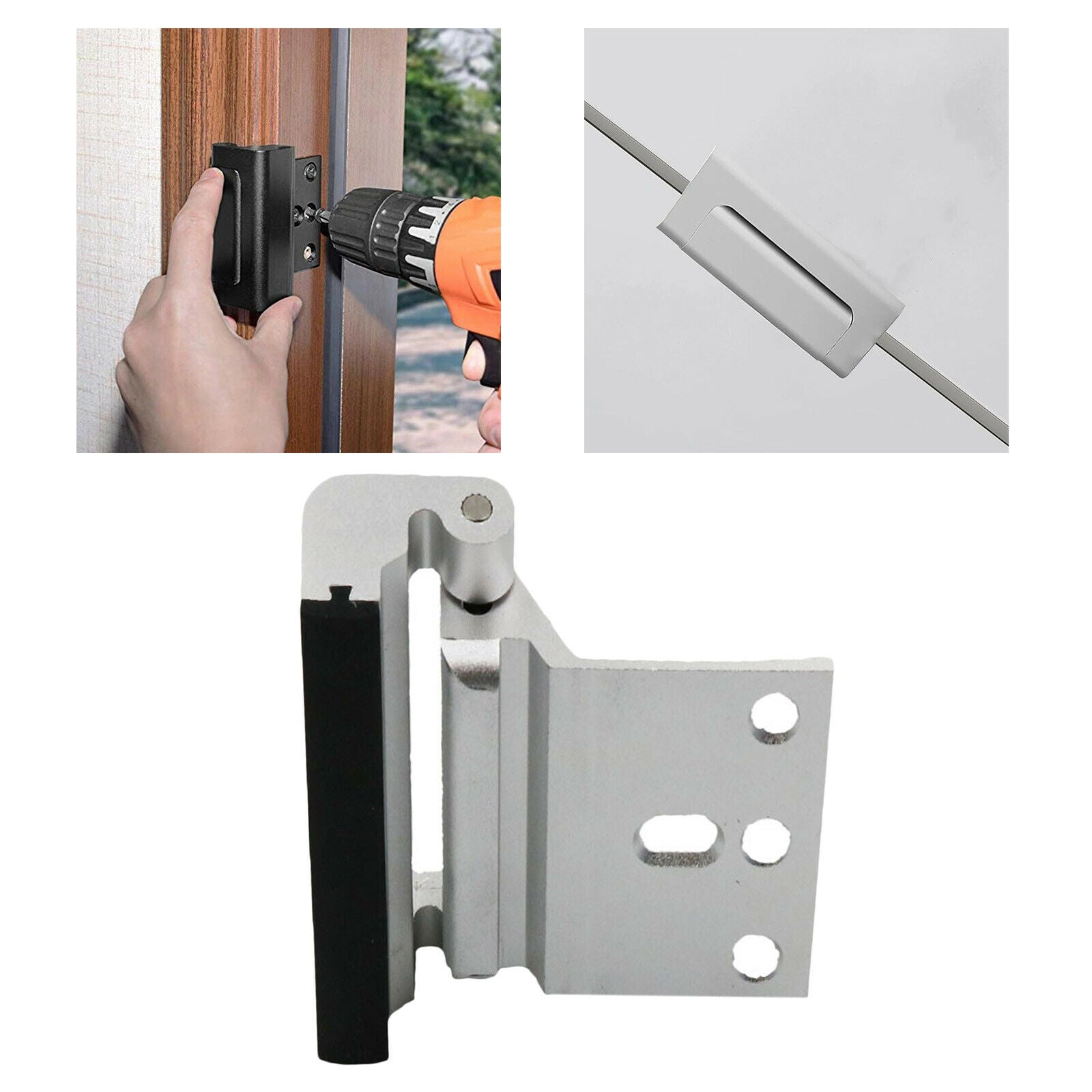Home Security Door Lock Inside,Childproof Door Reinforcement Lock for Office