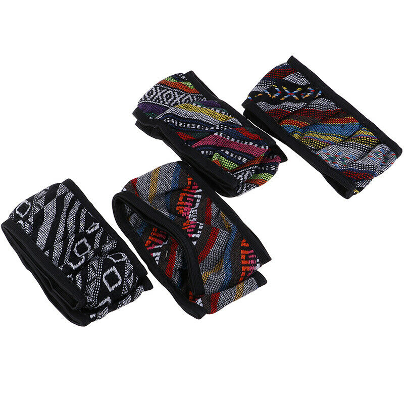 1x Pretty Ethnic Auto Car Steering Wheel Cover Breathable Flax Universal .l8