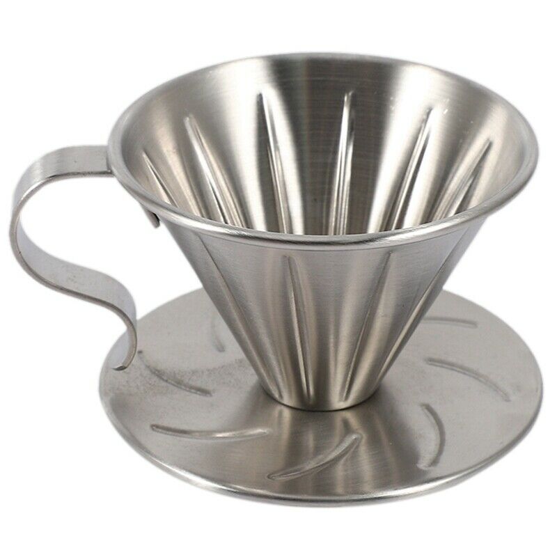 Stainless Steel Pour over Coffee Dripper Brewer Cone Filter Coffee Maker with J5