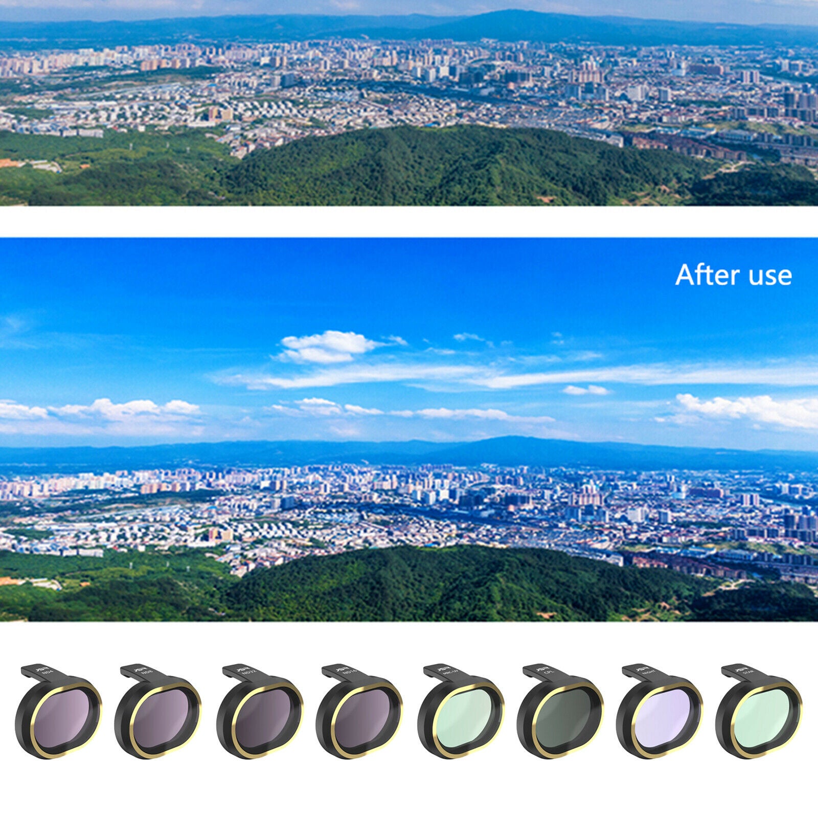 8in 1 Camera Lens Filter Set UV CPL NIGHT ND4 ND16 ND32 for FIMI X8 SE Drone