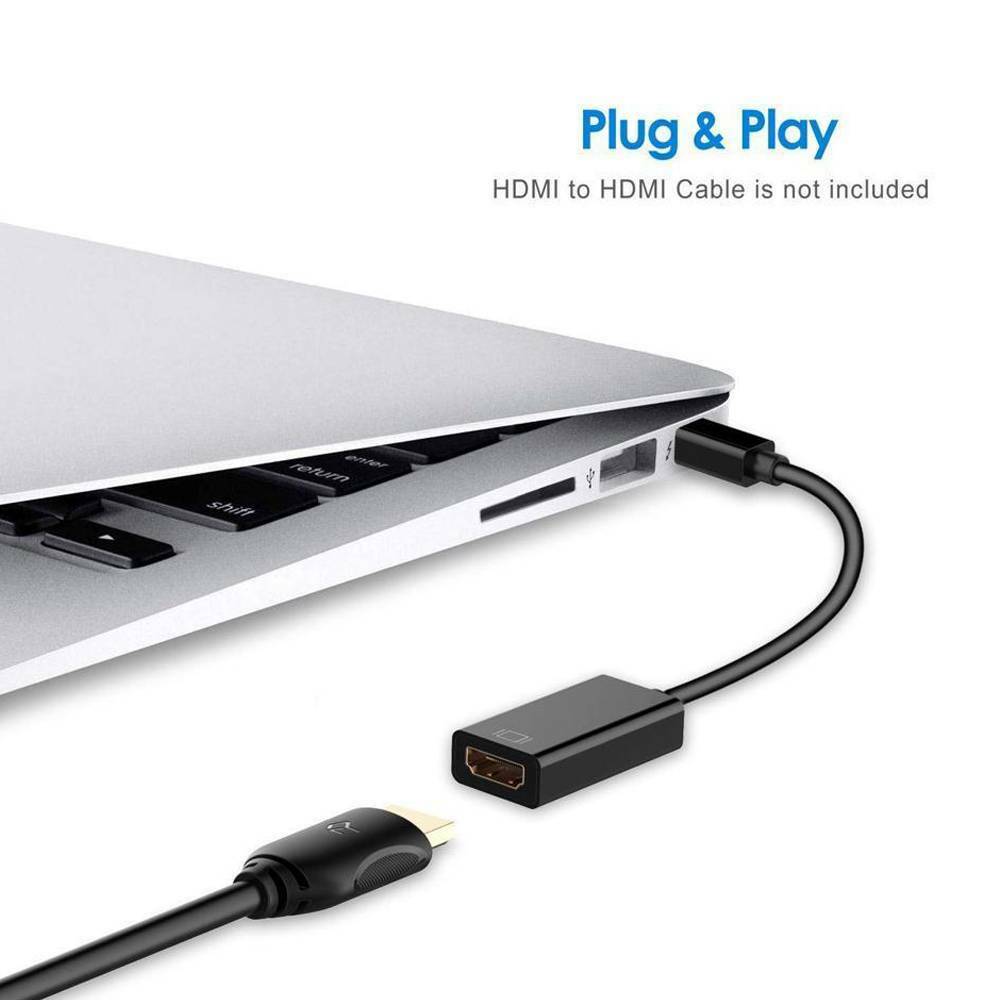 Mini Display Port to HDMI Mini DP Thunderbolt Compatible Monitor HDMI Adapter!