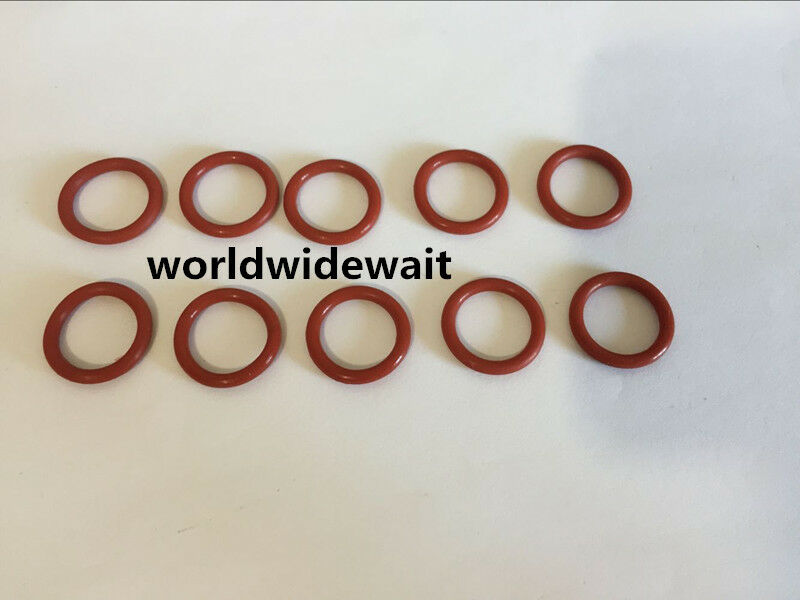 10Pcs 75mm Outer Dia 3.1mm Thick Dark Red Silicone O Ring Oil Seal Gasket