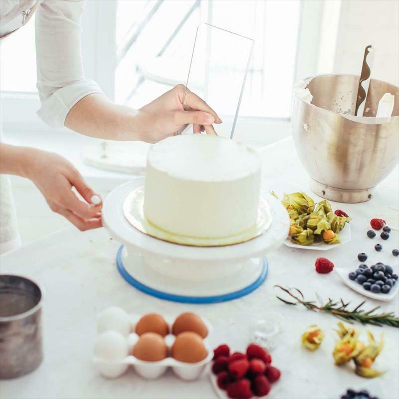 Smoother Cake Scrape Acrylic Variety of Pattern Styles Edge Stripe Kitchen 3 Pcs