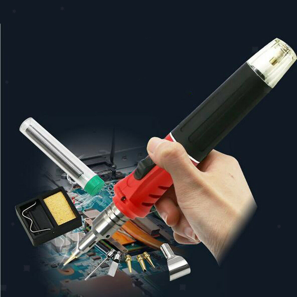 Tool Flame Torch Iron Butane Soldering Kit Power Probe Cordless Welding Gas