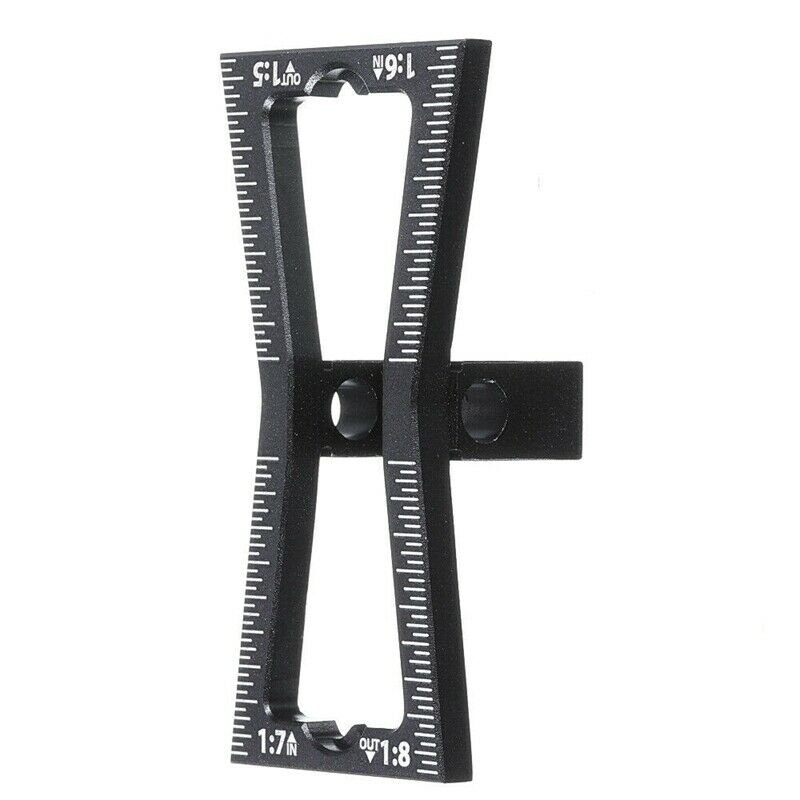 Aluminum Alloy Dovetail Marker Jig Woodworking Template Scale Dovetail Gauge GR5