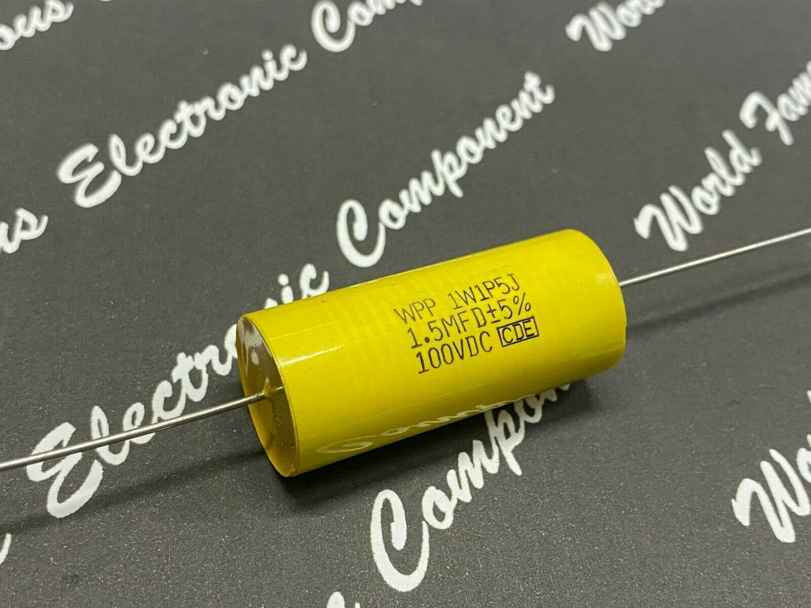 1pc-Cornell Dubilier (CDE) WPP 1.5uF 100V 5% WPP1W1P5J Axial Film Capacitor