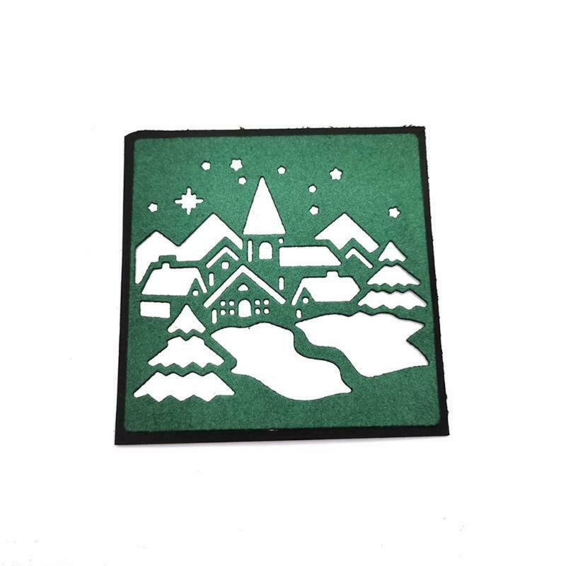 Christmas Snow House Metal Cutting Dies Stencil DIY Scrapbooking Album Template