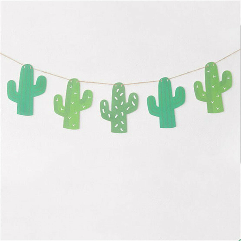 1set Cactus Garland Banner For Bunting Garland Party Favors Home Decorati.l8