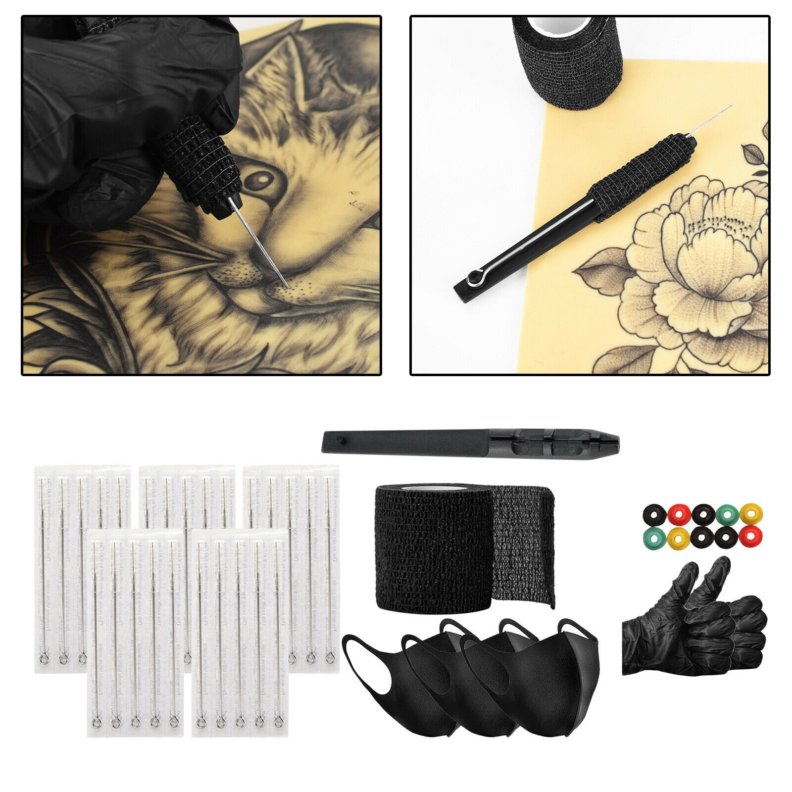 Complete Tattoo Kit 1RL 3RL 5RL 7RL 9RL Tattoo Supplies for Tattoo Artists