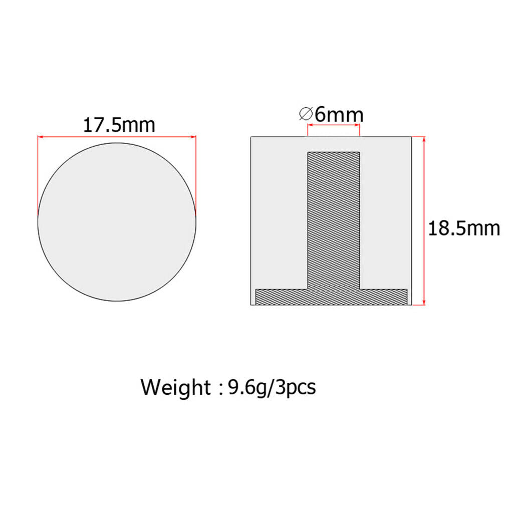 3pcs Volume And Brown Tone Buttons For The Amplifier, Bass Guitar