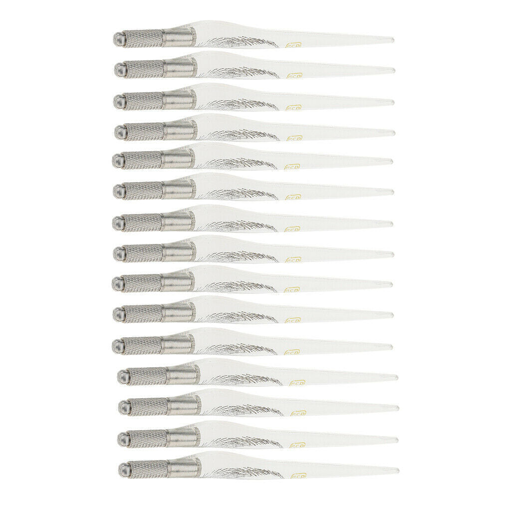 15 Pack Manual Lip Line Eyeliner Tattoo Microblading Pens Holder Supplies