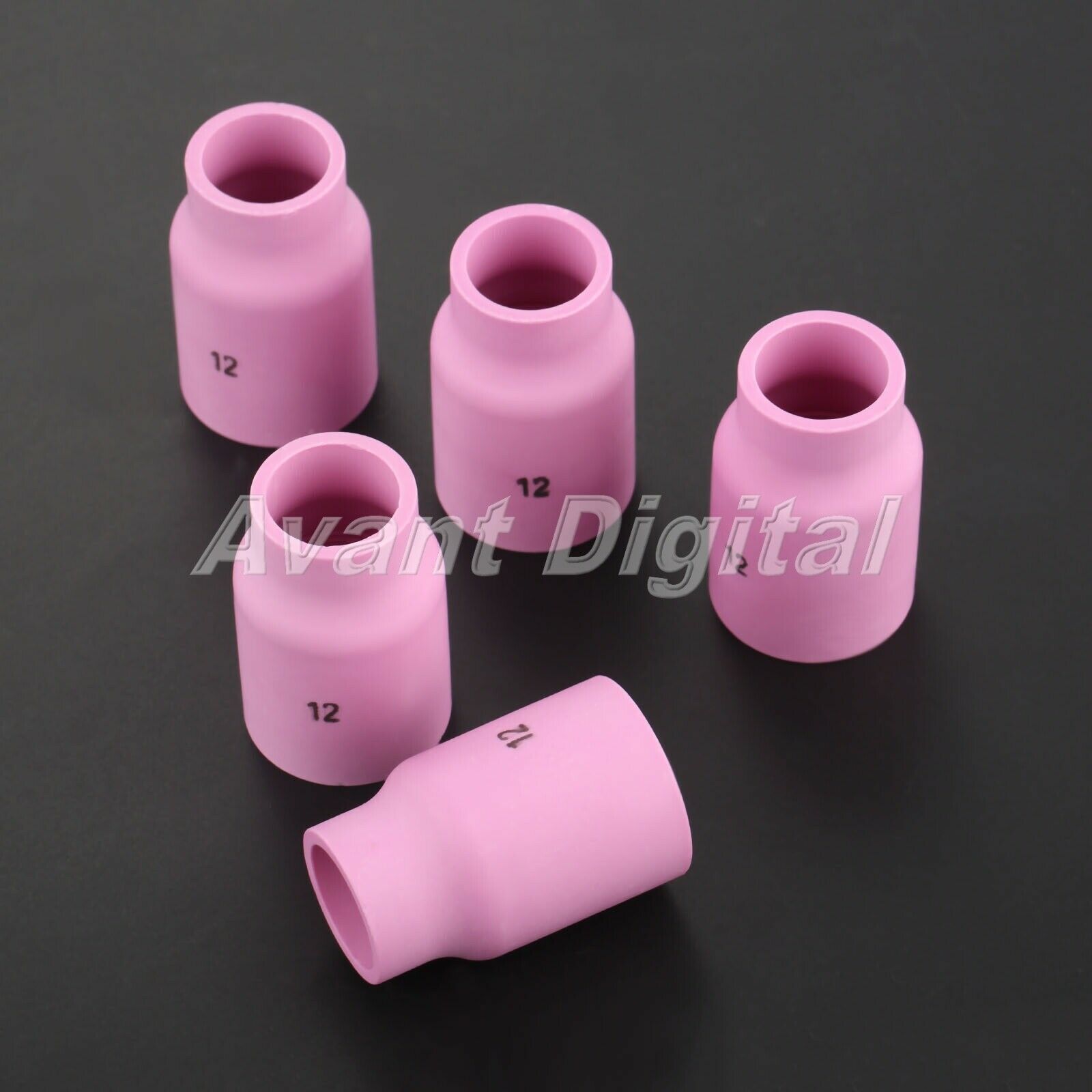 WP9/17/18/20/26 torch Accessory 5PCS TIG Welding Gas Lens Ceramic Cups 53N87 #12
