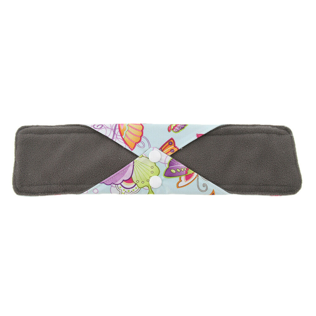 10 Pack 11.8 inch Heavy Flow Reusable Washable Bamboo Cloth Menstrual Pads