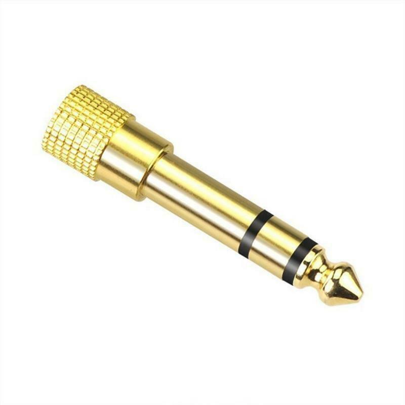 Headphone Audio- Adapter Jack 6.35mm Male To 3.5mm Female Adapter Connector 3pcs