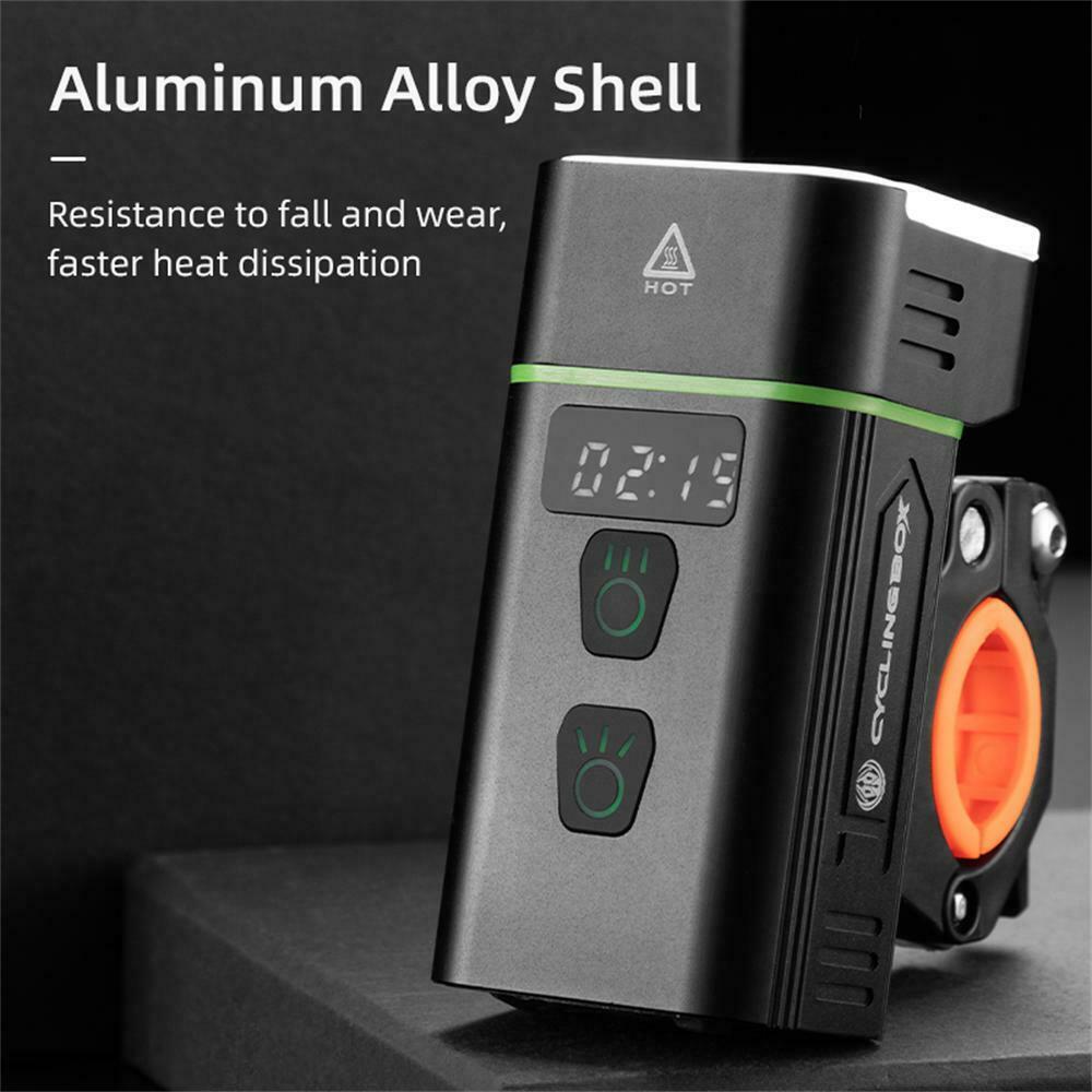 4 LED USB Rechargeable Bike Headlight 1800 Lumens Bicycle Front Light Waterproof