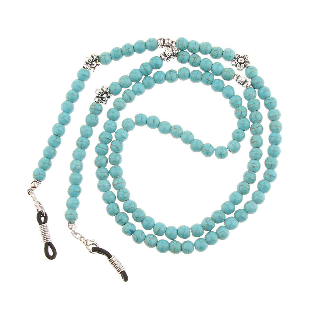 Eyeglasses Cord Holder Sunglass Neck Chain Glasses Strap String Rope Beaded .