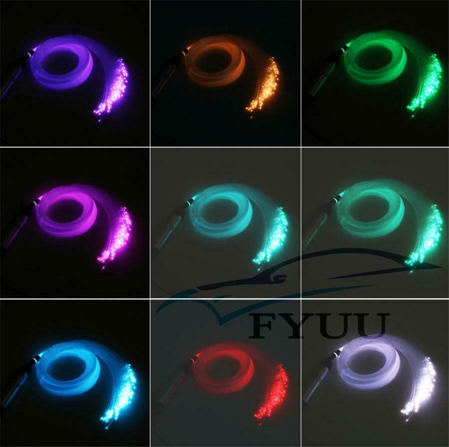 12V 6W RGB LED Fiber Optic Light RF Remote Bluetooth Control Car Roof Star Light