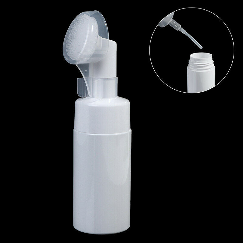 1Pcs 120Ml Cleansing Foam Bottle With Brush Pump Soap Dispenser Lotion ContaFCA