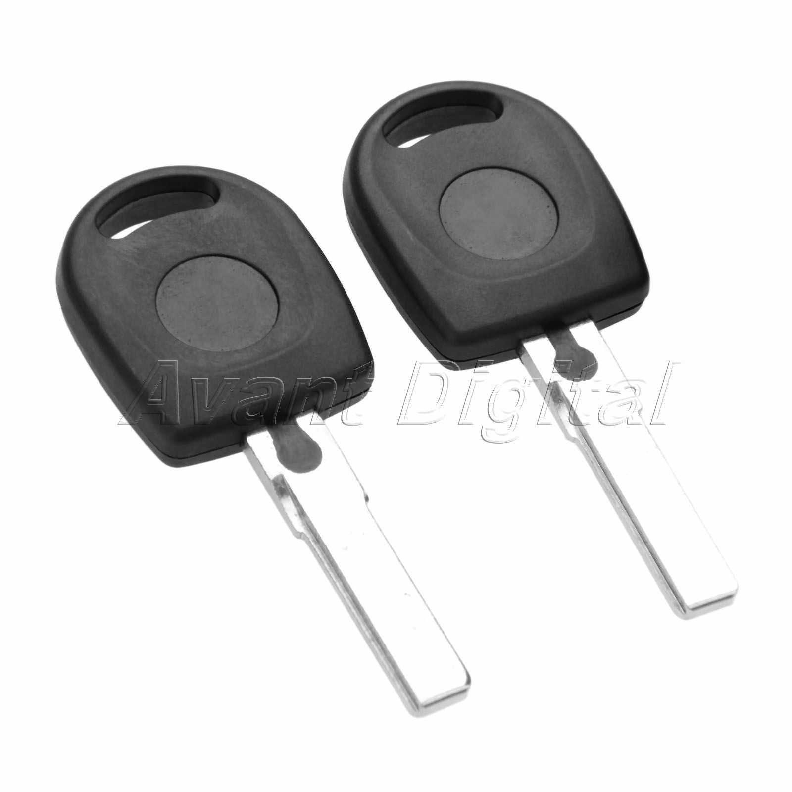 2Pcs Remote Key ID48 Chip HU66/HAA Uncut Blade Fit For  Golf 1998-2004