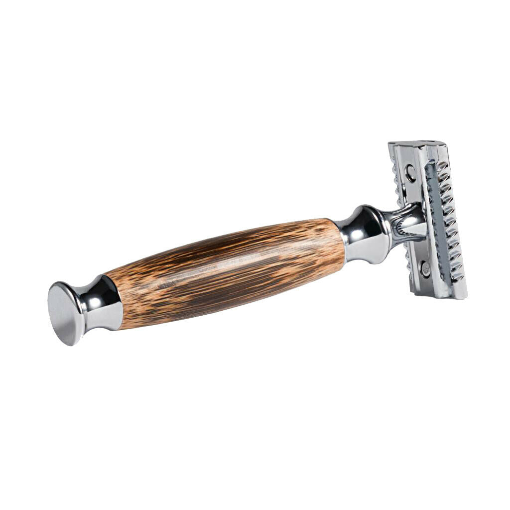 Bamboo Handle Manual Double Edge Shaving Safety Razors Shaver Daily Shaving